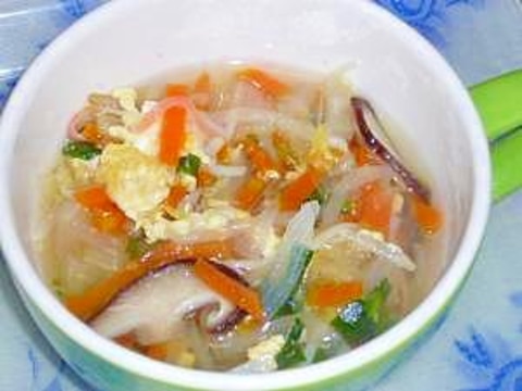 野菜たっぷり和風スープ